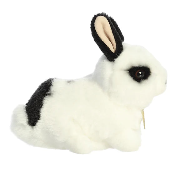 11" BLACK & WHITE REX RABBIT