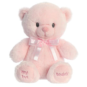 12" MY FIRST TEDDY PINK