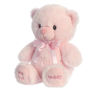 18" MY FIRST TEDDY PINK